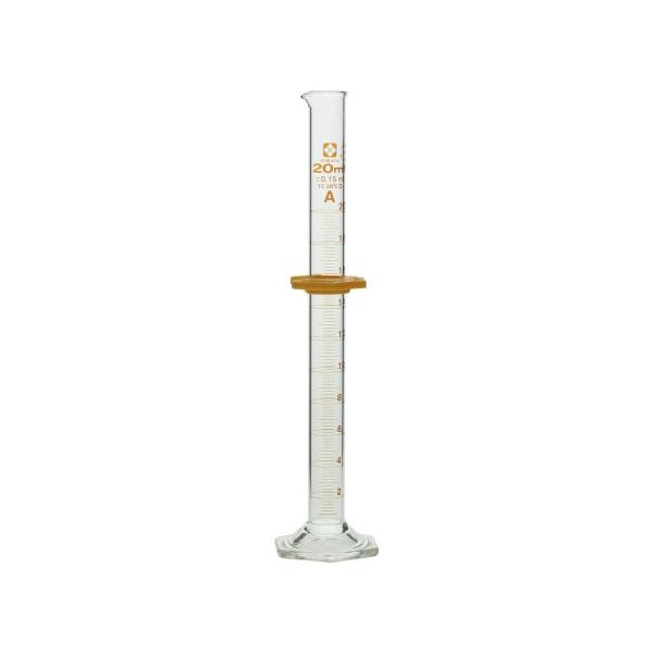 メスシリンダー スーパーグレード 20mL バンパー付 023520-20 柴田科学(SIBATA)