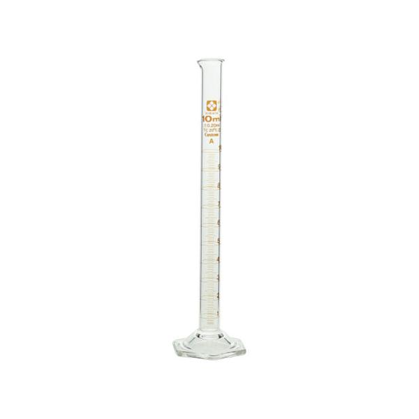 メスシリンダー カスタムA 10mL バンパーなし 026500-10 柴田科学(SIBATA)