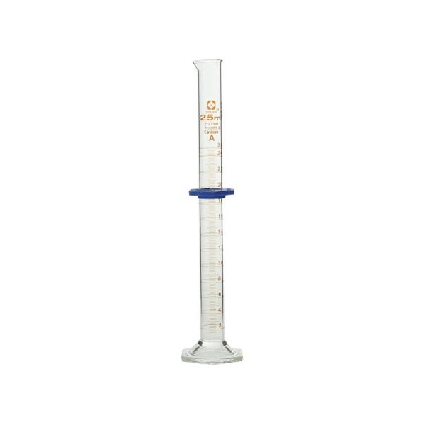 メスシリンダー カスタムA 25mL バンパー付 026500-25 柴田科学(SIBATA)