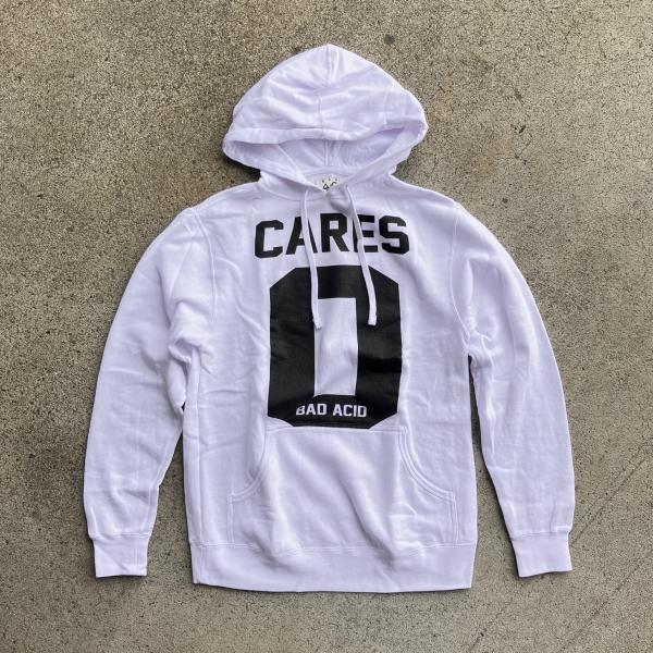 UNIF（ユニフ） パーカー BAD ACID スウェット 0 CARES HOODIE - WHITE 