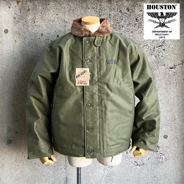 HOUSTON N-1 DECK JACKET OD 新品未使用　サイズ38 HOUSTON ヒューストン N－1 デッキジャケット スタンダード