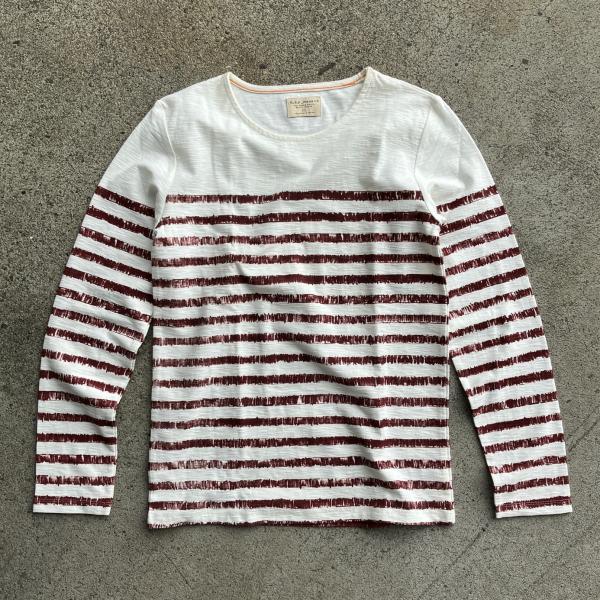 Nudie Jeans（ヌーディージーンズ） ロンT SKETCHED STRIPES L/S Tee