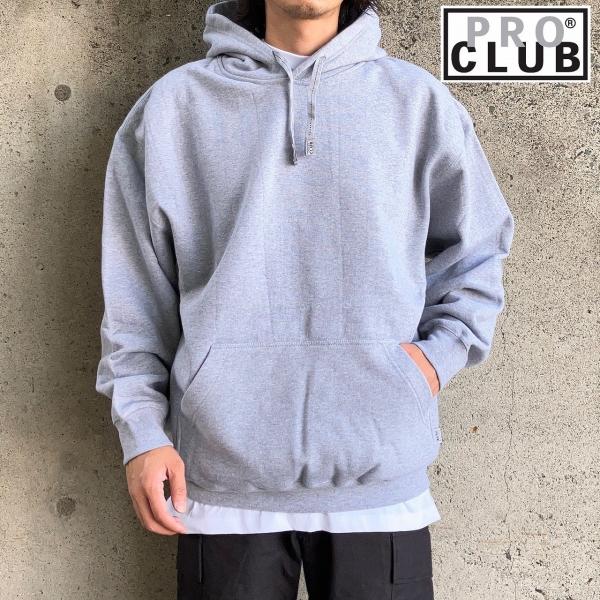PRO CLUB（プロクラブ） パーカー Heavy Weight - GREY : LABO-04