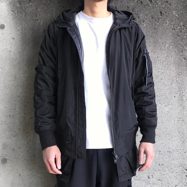 STAMPD スタンプド ジャケット DOUBLE LAYER BOMBER - BLACK : LABO-04 