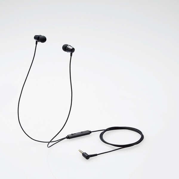 他サイト： エレコム 子供用イヤホン／両耳／４極φ３．５ｍｍ／ブラック HS-KD05TBKの商品画像