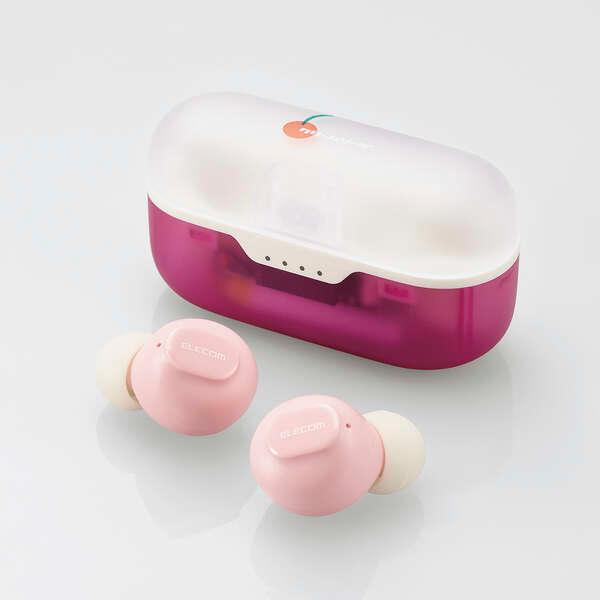 ELECOM LBT-TWS16CSPN 完全ワイヤレスBluetoothヘッドフォン /イチゴ