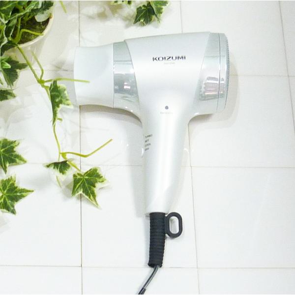 新品　KOIZUMI コイズミ　ヘアドライヤー　白　ホワイト　サロン 楽天市場】コイズミ イオンバランスドライヤー 大風量 ヘア