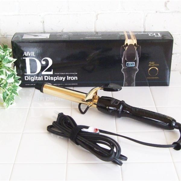 AIVIL D2　アイビルディスプレイヘアアイロン アイビル デジタルディスプレイアイロン D2 チタンバレル 32mm
