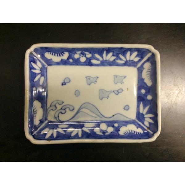 激レア カワイイ 人気の波千鳥 染付千鳥波文図長方皿 2枚 幕末 明治期 22 5 13 Buyee Servis Zakupok Tretim Licom Buyee Pokupajte Iz Yaponii