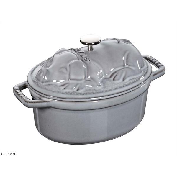 staub ストウブ ピギー17ココット グレー ストウブ staub ピギー・ココット17cm グレー 40500-176 : スタイル