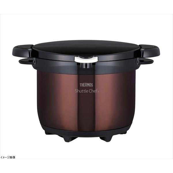 サーモス 真空保温調理器 シャトルシェフ 4.5L クリアブラウン KBG
