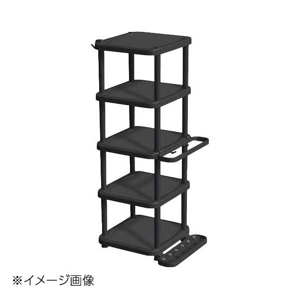 他サイト： PRX くつ置けるん棚 5段 ブラックの商品画像