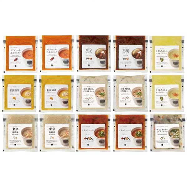 ※こちらの商品は ご注文後のキャンセル・返品・交換をお受けできない商品となっております。内容をご確認のうえ、ご注文ください。●食べるスープの専門店SoupStockTokyoの人気のスープをお楽しみいただけるセットです。オマール海老の頭をじ...