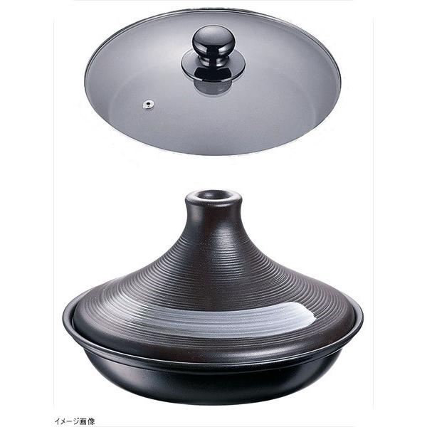 ブローディア ＩＨタジン鍋（ガラス蓋付） １９cm 茶 ３００８