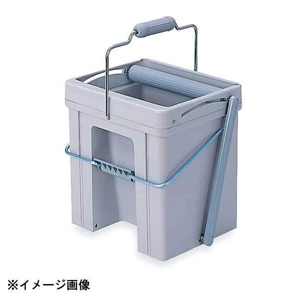 簡単な操作で扱いやすい小型モップ絞り器。手軽に使えるスモールサイズ。●サイズ　外寸縦×横×高さ：300×250×H270mm●材質：本体・ローラー:ポリプロピレン　　　フットバー:スチール●生産地：日本