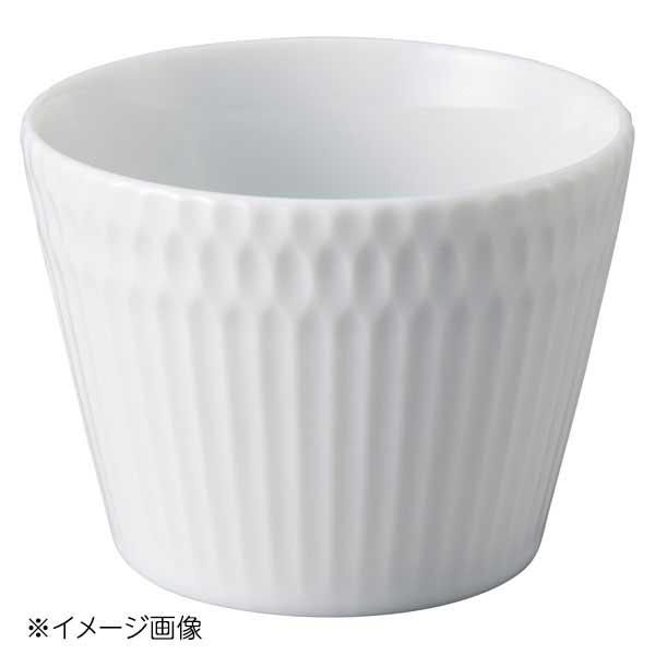 伝統的な「しのぎ文様」の繊細なレリーフが美しい器●サイズ：φ8.5×H6.5cm ●満水容量：200cc  ●素材：白磁 ●品番：T256-876-4207