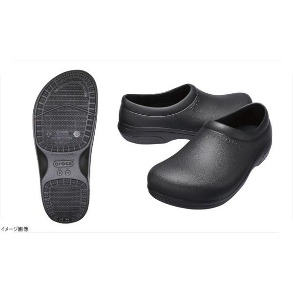 クロックス オンザクロックワークブラック スリップオン ２６cm