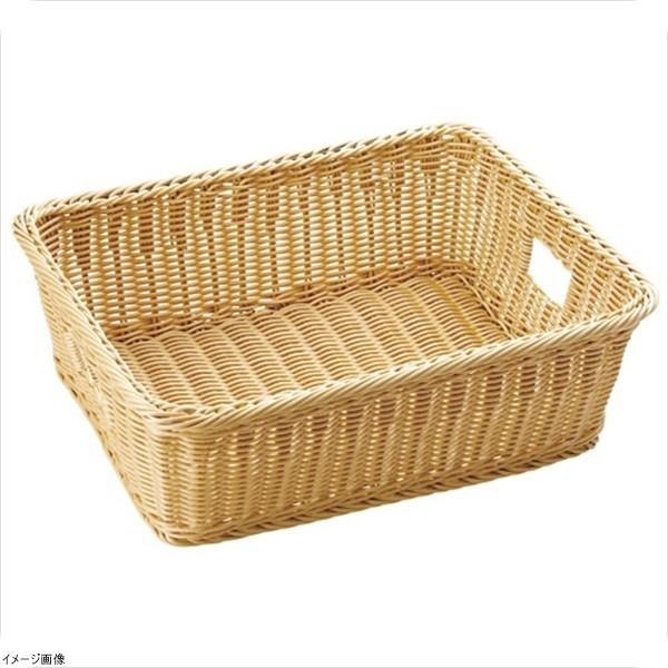 樹脂脱衣かご手付アイボリー 小