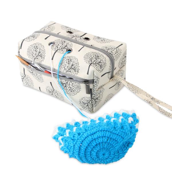 Luxja 毛糸収納 バッグ 毛糸 編み針(8インチ・20cm以下) 編み物用品