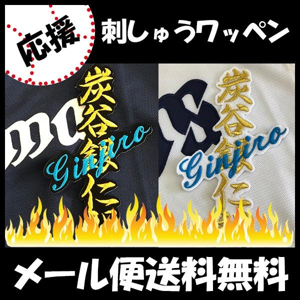 メール便送料無料 納期注意 西武ライオンズ 刺繍ワッペン 炭谷 ネーム 炭谷銀仁朗 ユニフォーム 刺繍 刺しゅう ワッペン 応援グッズ Sg Laconquete ぷらす 通販 Yahoo ショッピング