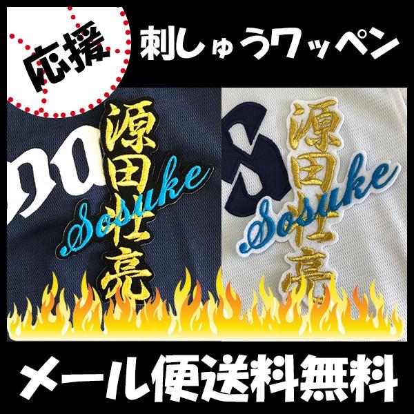 メール便送料無料】納期注意【西武ライオンズ 刺繍ワッペン 源田