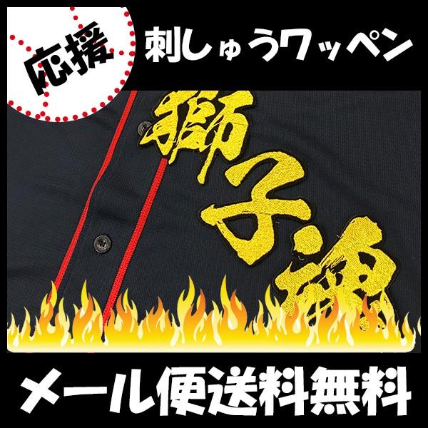 メール便送料無料】納期注意【西武ライオンズ 刺繍ワッペン 獅子魂