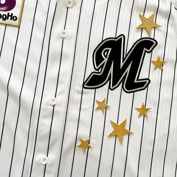 千葉ロッテ マリーンズ 刺繍ワッペン 星 大】☆/スター/応援歌