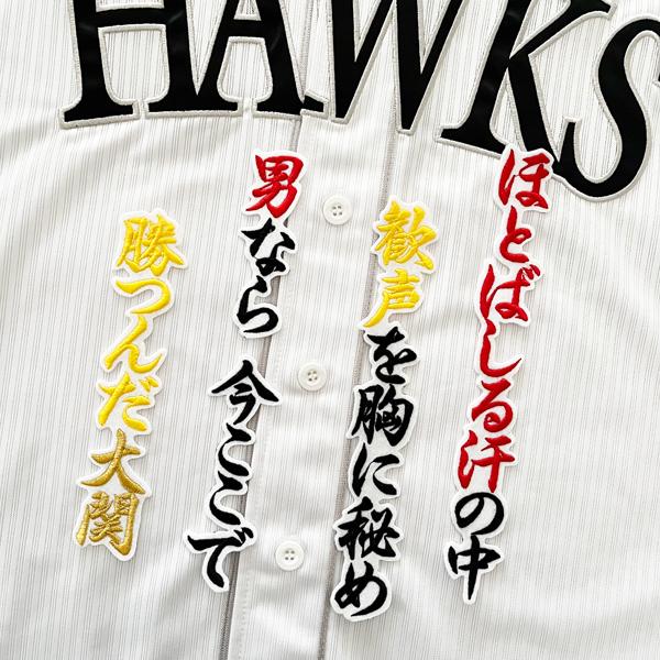 メール便送料無料】福岡 ソフトバンク ホークス 刺繍ワッペン 大関