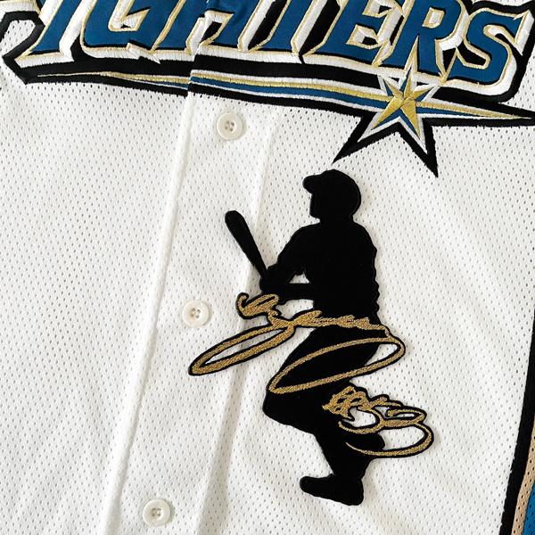 水谷瞬　#53 ユニホーム　L 新品　日本ハムファイターズ サイン入り 新品未開封】 日本ハム 水谷瞬 選手応援歌デザイン ユニフォーム