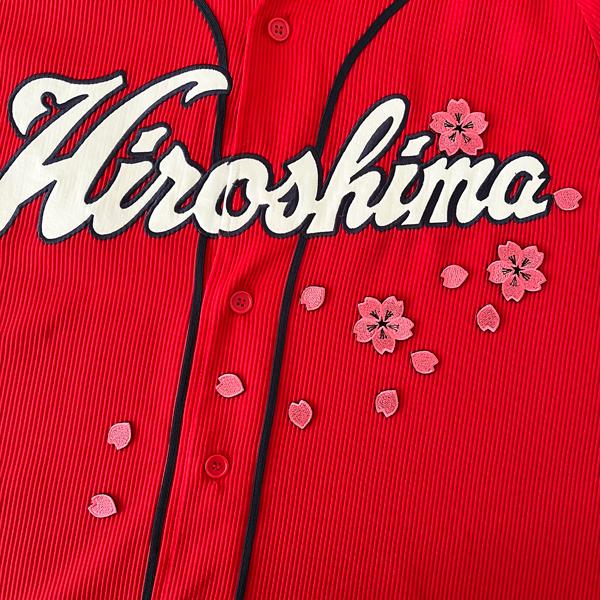 納期注意【広島カープ 刺繍ワッペン 桜吹雪 新】さくら/サクラ/応援歌