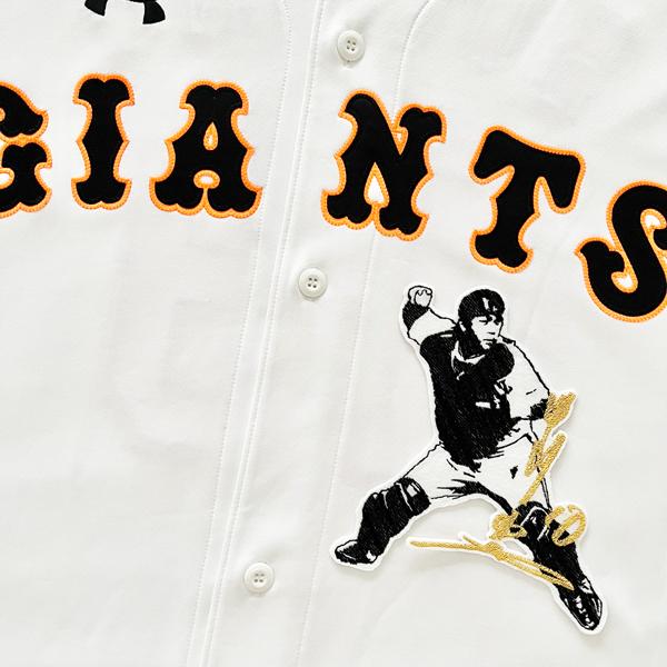 納期注意【読売ジャイアンツ 刺繍ワッペン 甲斐 サイン付シルエット3