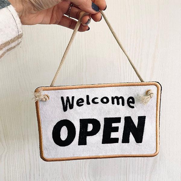 引き取り限定★TOLED★看板★お店★両面 蛍光】表面CLOSED 裏面OPEN看板 両面オープン 営業中 A型スタンド看板