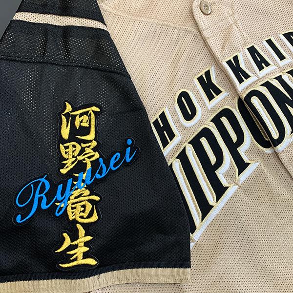 メール便送料無料】北海道 日本ハム ファイターズ 刺繍ワッペン 河野 