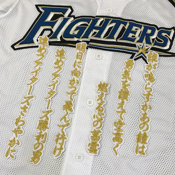 メール便送料無料 北海道 日本ハム ファイターズ 刺繍ワッペン ファイターズ讃歌 応援歌 白 Fighters 応援 刺繍 ユニホーム Oc Ft 0305 Laconquete ぷらす 通販 Yahoo ショッピング