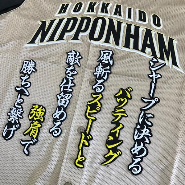 メール便送料無料 北海道 日本ハム ファイターズ 刺繍ワッペン 淺間 応援歌 黒 淺間大基 Fighters 応援 刺繍 ユニホーム Oc Ft 0336 Laconquete ぷらす 通販 Yahoo ショッピング