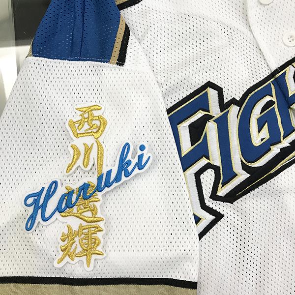 メール便送料無料】北海道 日本ハム ファイターズ 刺繍ワッペン 西川