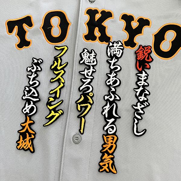 読売 ジャイアンツ 巨人 刺繍ワッペン 大城 ネーム 黒/大城卓三/giants