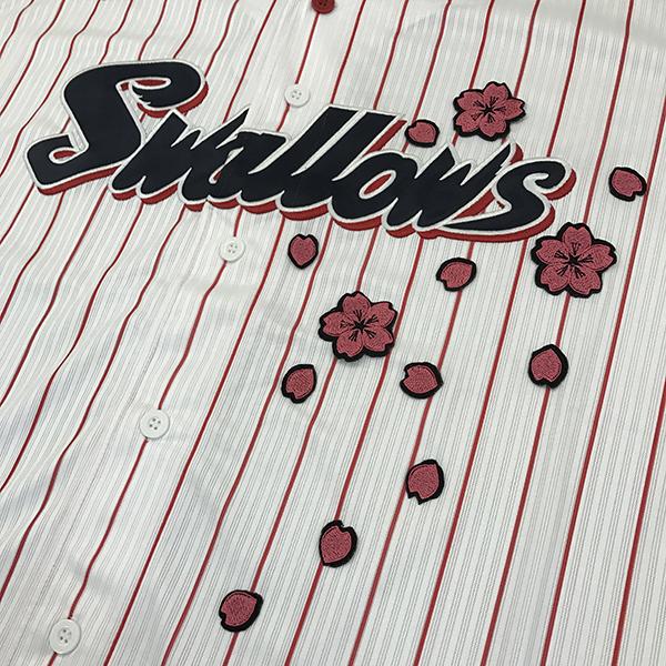 メール便送料無料】東京 ヤクルト スワローズ 刺繍ワッペン 桜吹雪 