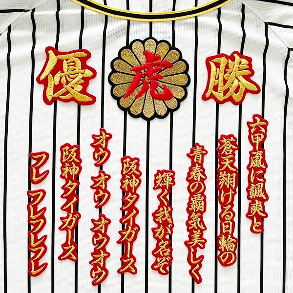 阪神タイガース　ユニフォーム　刺繍ワッペン ☆送料無料☆阪神 タイガース トラッキー ネーム 袖 応援 刺繍