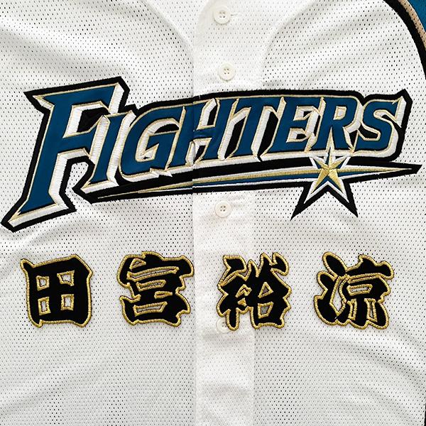 納期注意【日本ハムファイターズ 刺繍ワッペン 田宮 名前】田宮裕涼