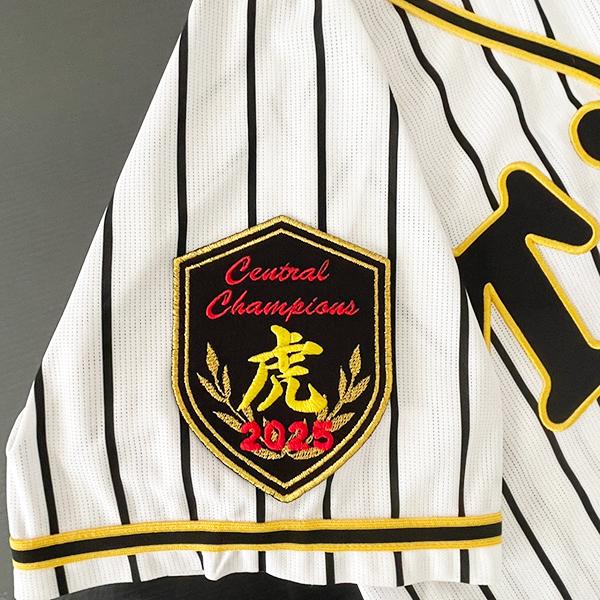 阪神タイガース 刺繍ワッペン 2025 虎 CENTRAL CHAMPIONS エンブレム
