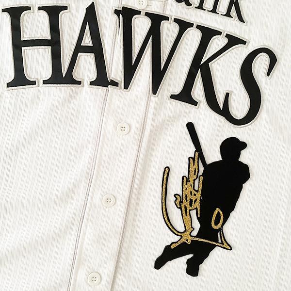 納期注意【ソフトバンクホークス 刺繍ワッペン 川瀬 サイン付