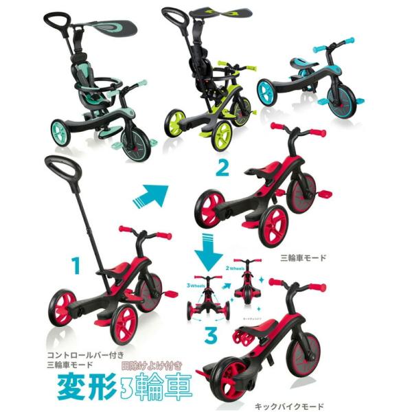 三輪車 手押し棒付き 子供用三輪車 ３色 キッズバイク キックバイク 日除け 子供用三輪車 キックボード キックバイク 手押し棒 キック