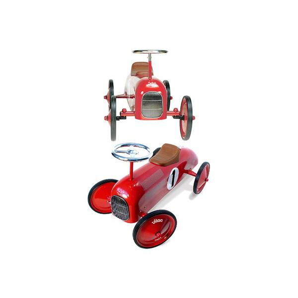 フランス製足蹴り乗用玩具 メタルレーサー METTAL RACER レッド