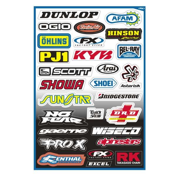 バイク アクセサリー ファクトリーエフェックス ファクトリーfx ステッカーキット スポンサーa Kit Fx10 取寄品 セール Cr レディースバイク用品店バイコ 通販 Yahoo ショッピング