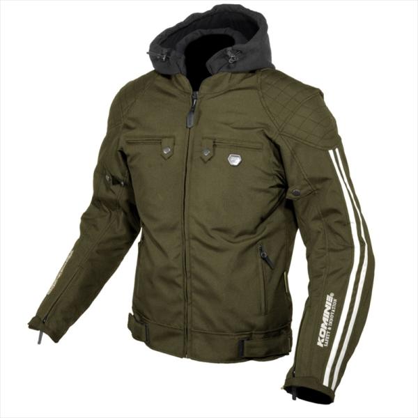 バイク ウェア コミネ JK-614 P.Wパーカ Olive L 07-614 取寄品