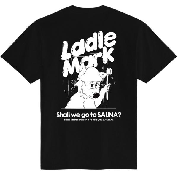 ハイロTシャツ 半袖 接触冷感 吸水速乾 Ladle Mark ハイロくん バックプリント 黒 白 M L XL