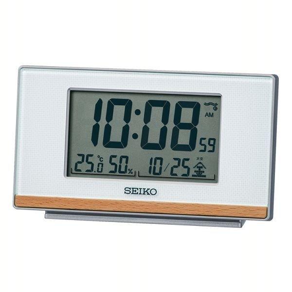 セイコー Seiko 目覚し時計 電波 デジタル カレンダー タイマー ホワイト Sq793w D B Ladybird 通販 Yahoo ショッピング