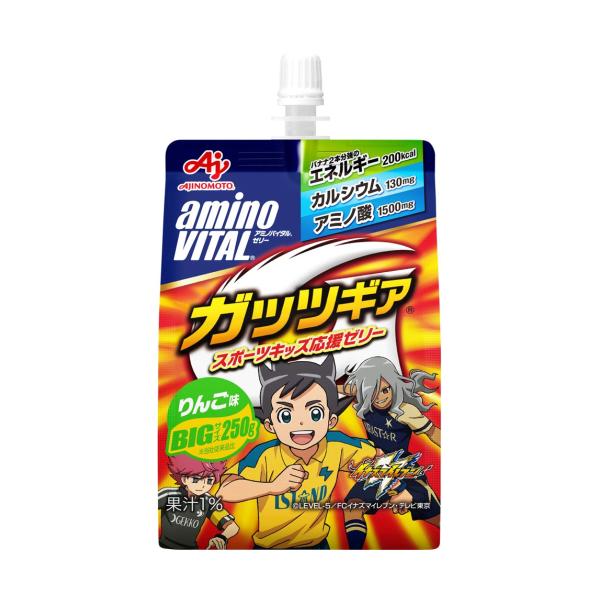 アミノバイタルゼリー ガッツギア りんご味 250g×6個 : くすりの アミノバイタルゼリー ガッツギア りんご味 250g×6個 : くすりの