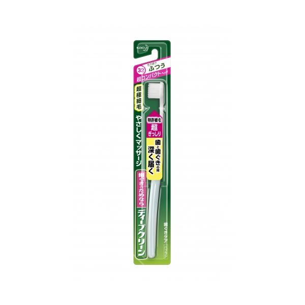 花王　ディープクリーン　ハブラシ　超コンパクトヘッド　ふつう　1本【32】※ハンドルカラーの指定はできません。